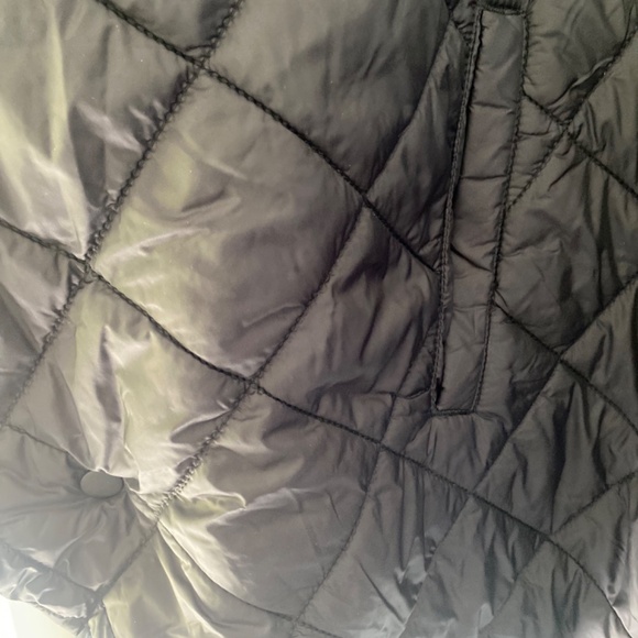 Quilted Nylon Cape Style Coat - Picture 3 of 6